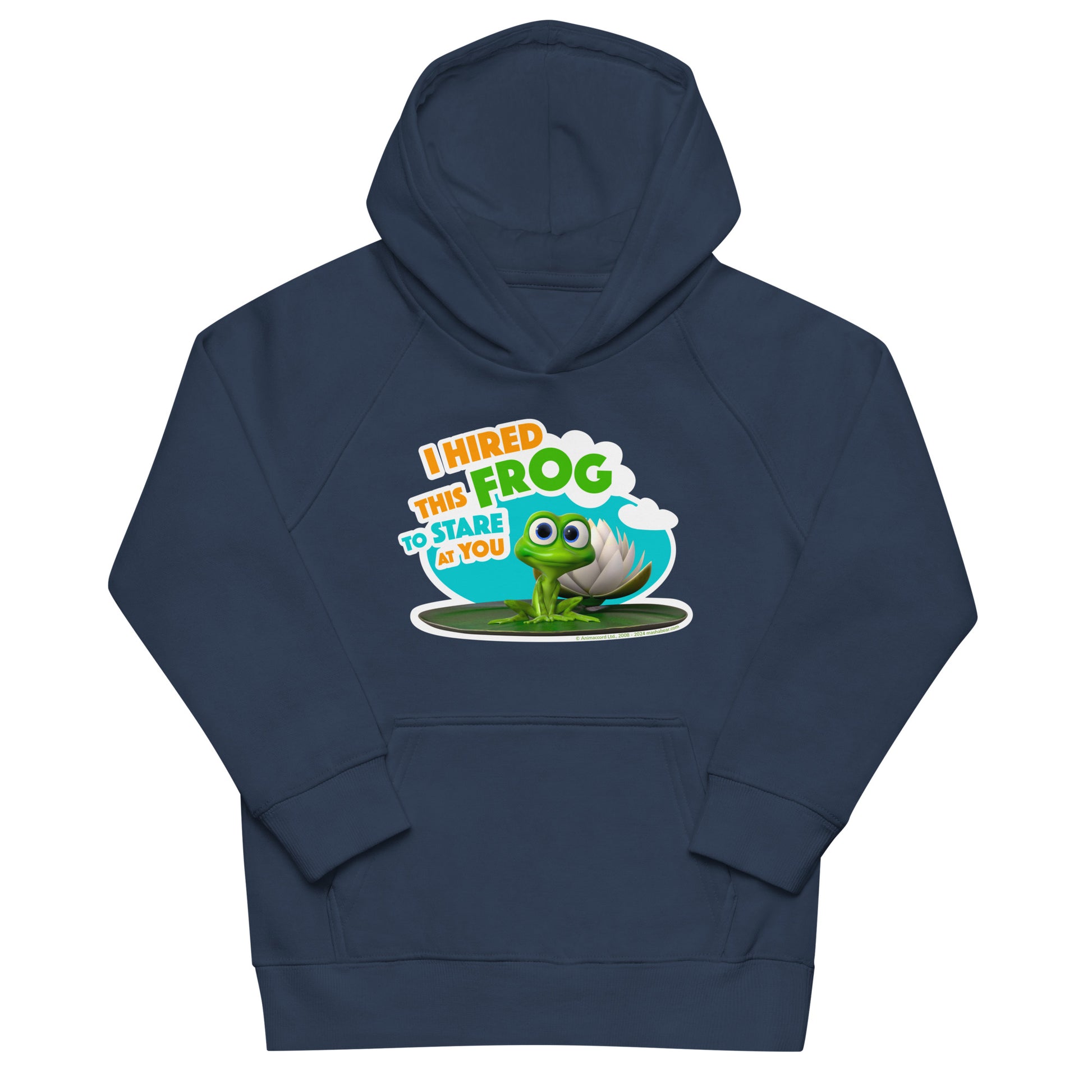 Masha and the Bear Friends: Swamp Squad Kids eco hoodie French Navy HOODIE