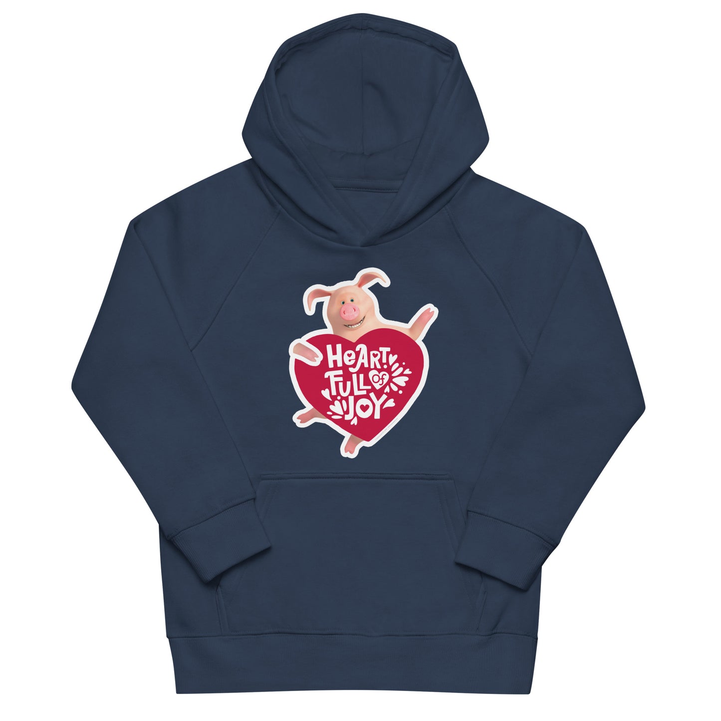 Masha and the Bear Friends Love Day Kids eco hoodie French Navy T-SHIRT