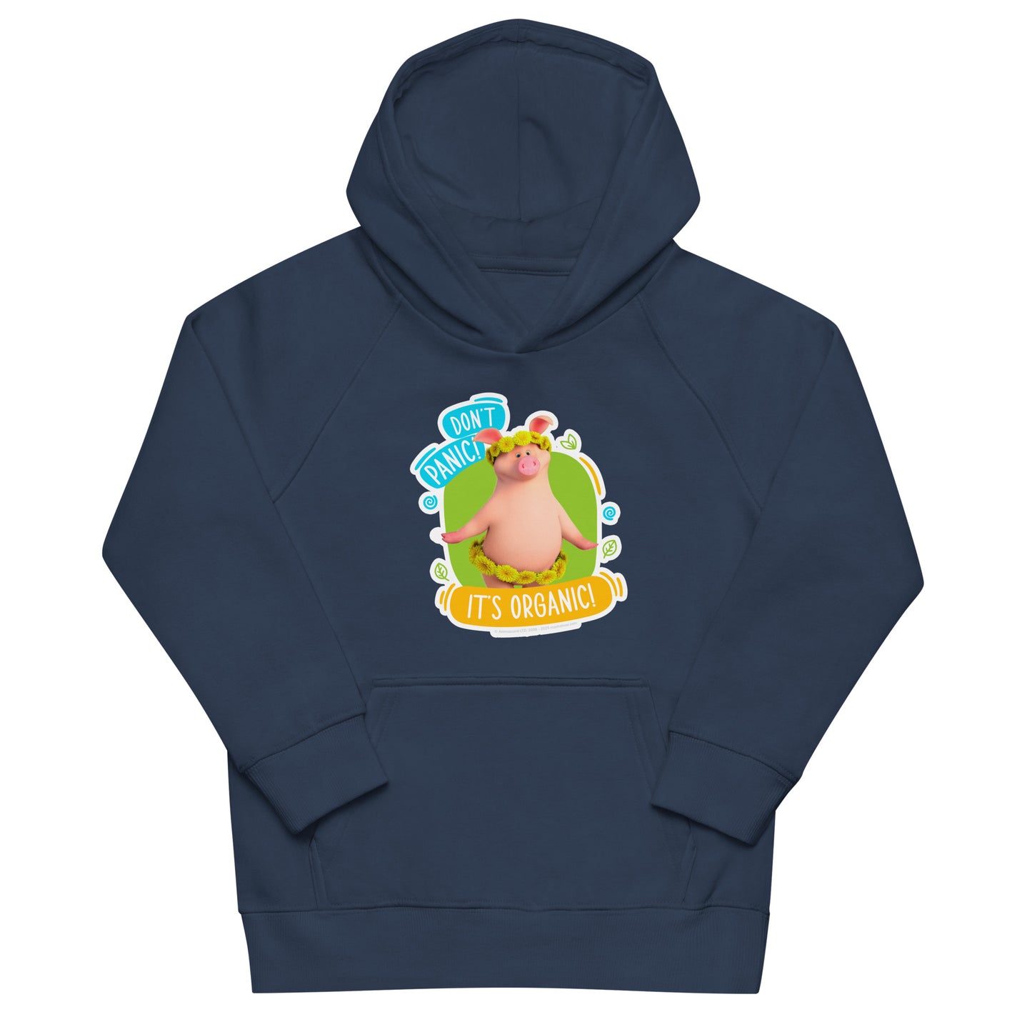 Masha and the Bear Friends Go Green! Kids eco hoodie French Navy T-SHIRT