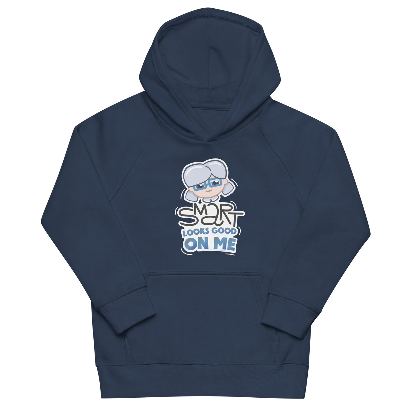 Masha and the Bear Friends: Emoji Kids eco hoodie French Navy T-SHIRT