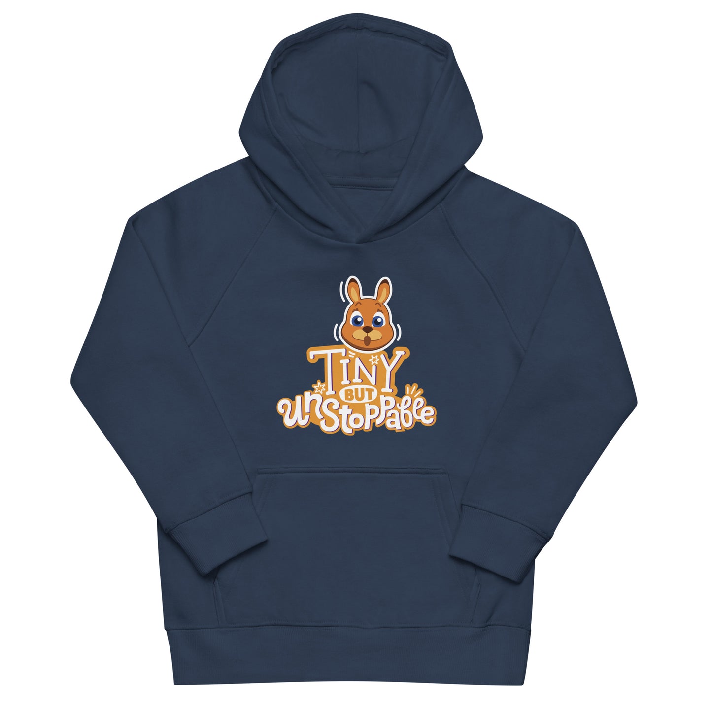 Masha and the Bear Friends: Emoji Kids eco hoodie French Navy T-SHIRT