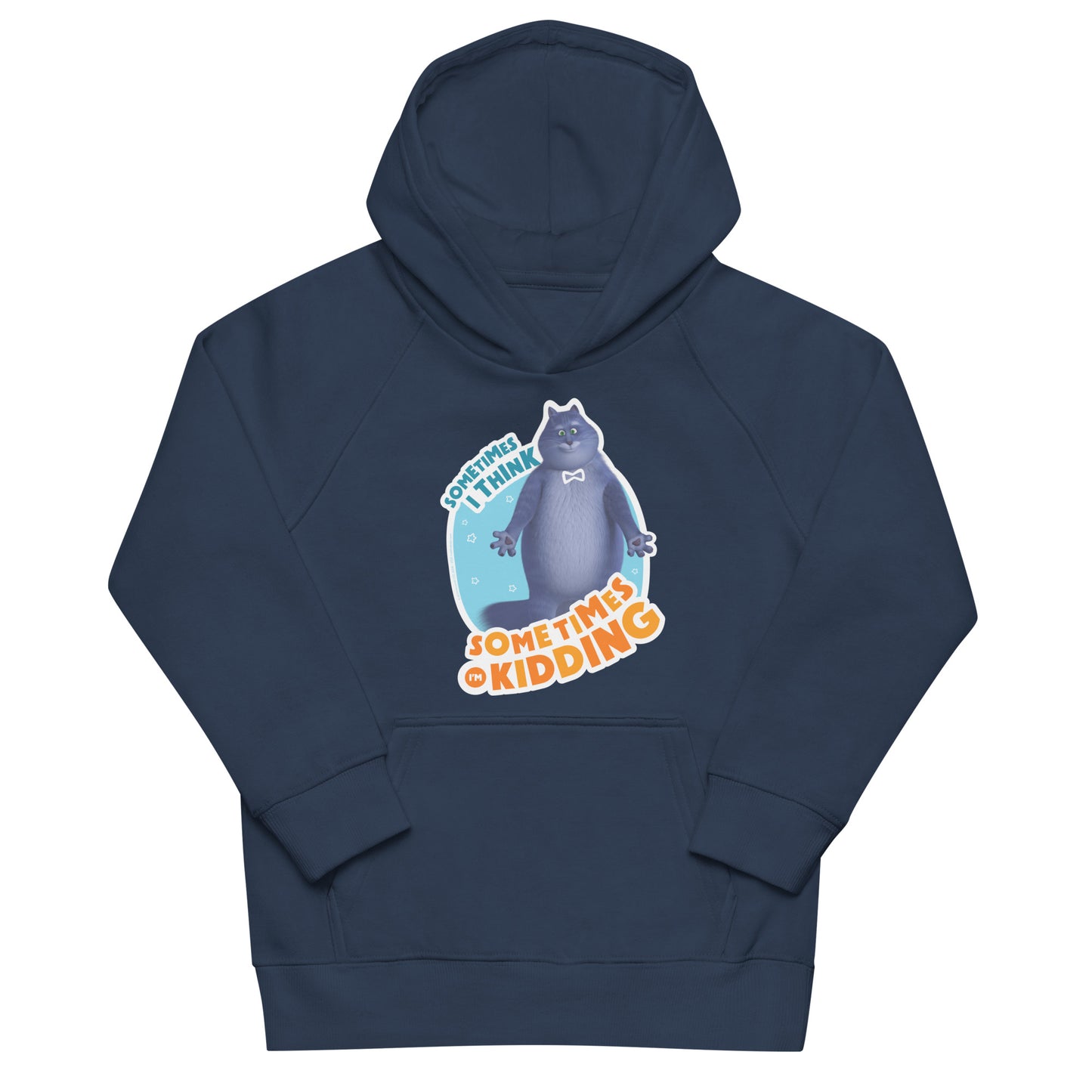 Masha and the Bear Friends: Cat Kids eco hoodie French Navy T-SHIRT
