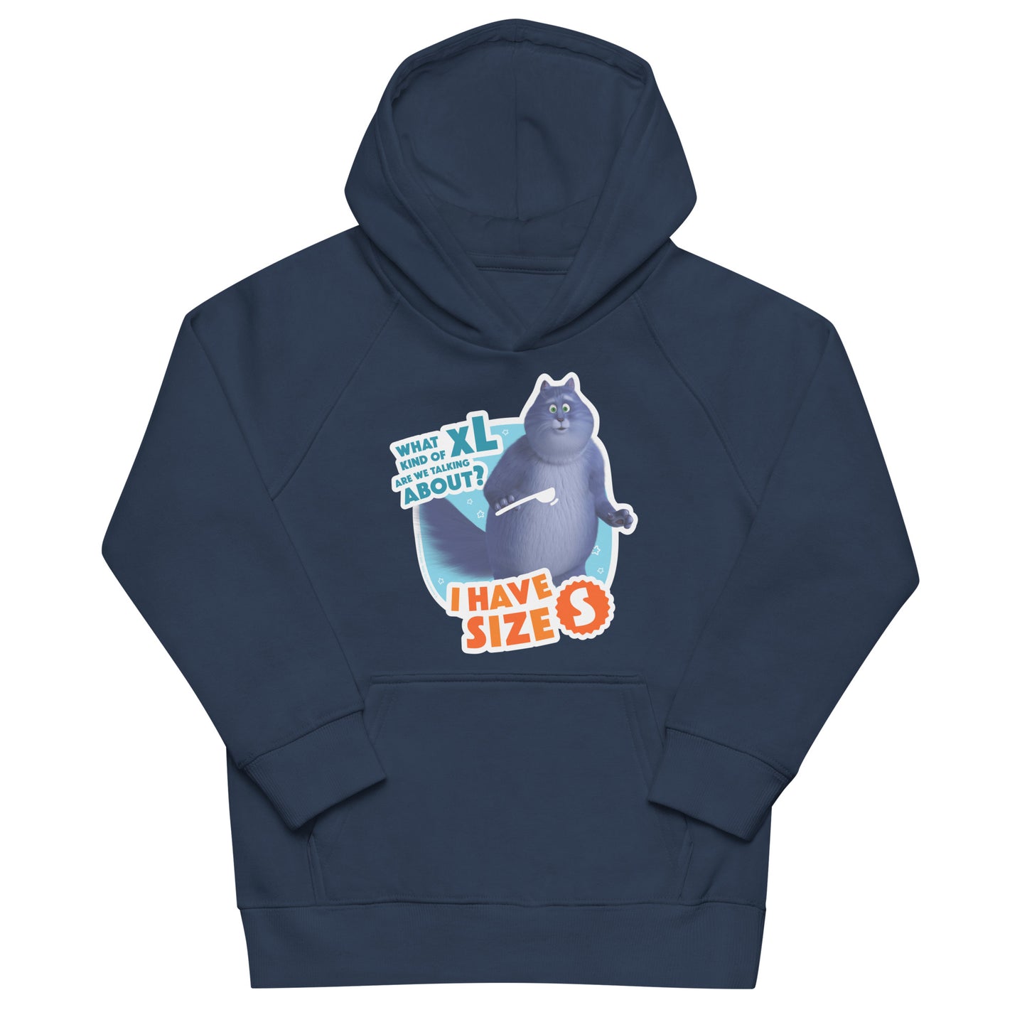 Masha and the Bear Friends: Cat Kids eco hoodie French Navy T-SHIRT