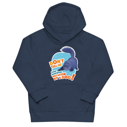 Masha and the Bear Friends: Cat Kids eco hoodie French Navy T-SHIRT
