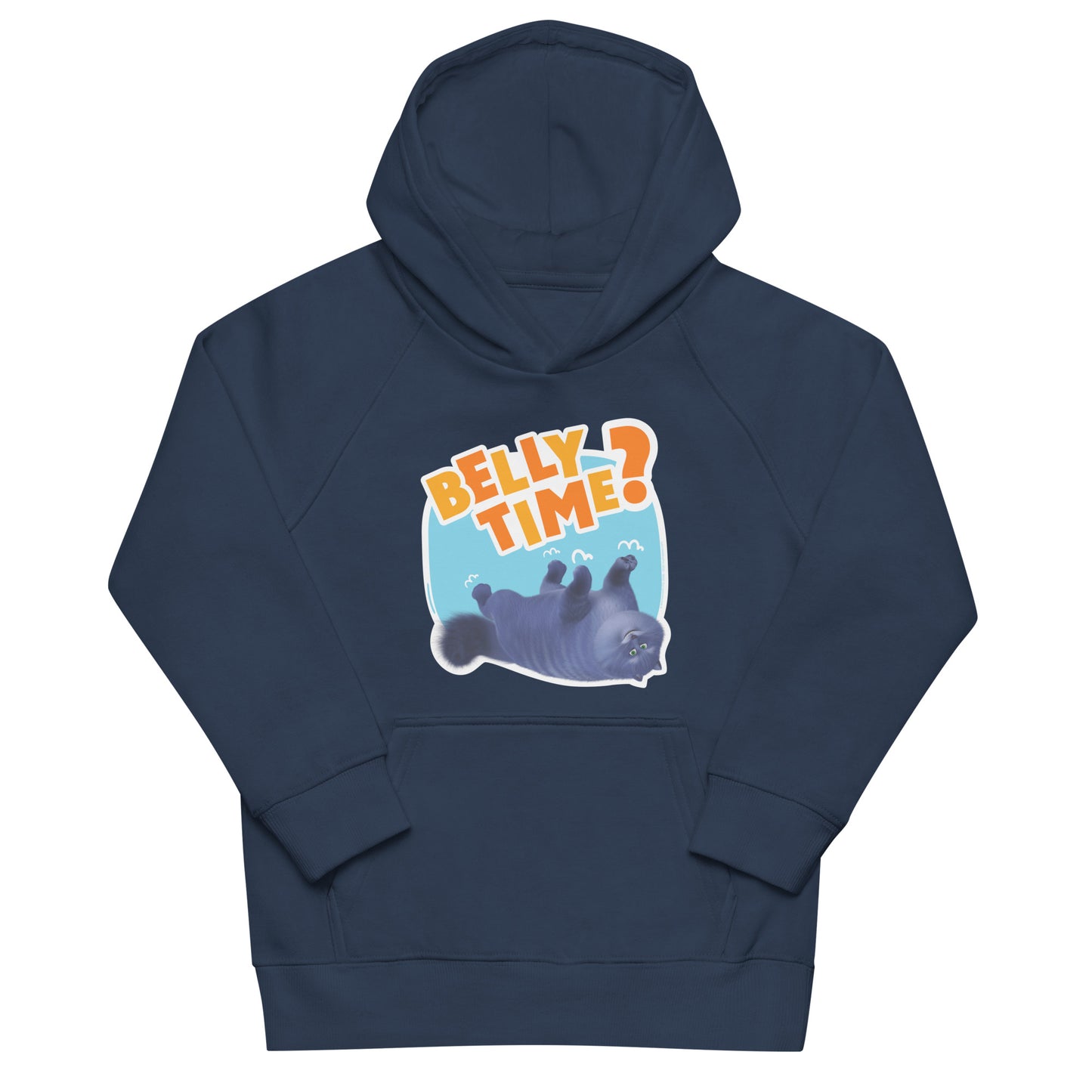 Masha and the Bear Friends: Cat Kids eco hoodie French Navy T-SHIRT