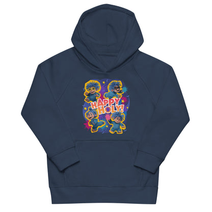 Masha and the Bear Friends Color Splash Kids eco hoodie French Navy T-SHIRT