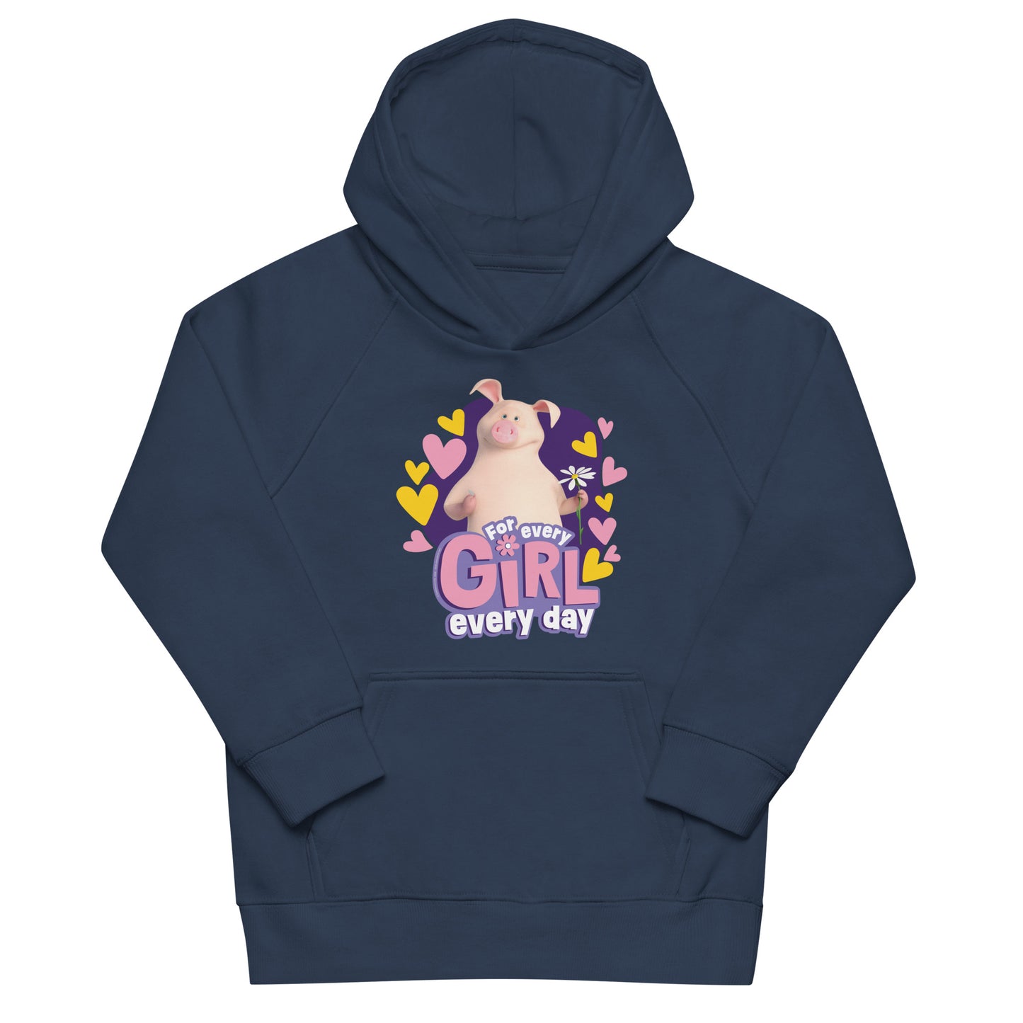 Masha and the Bear Friends For Her Kids eco hoodie French Navy T-SHIRT
