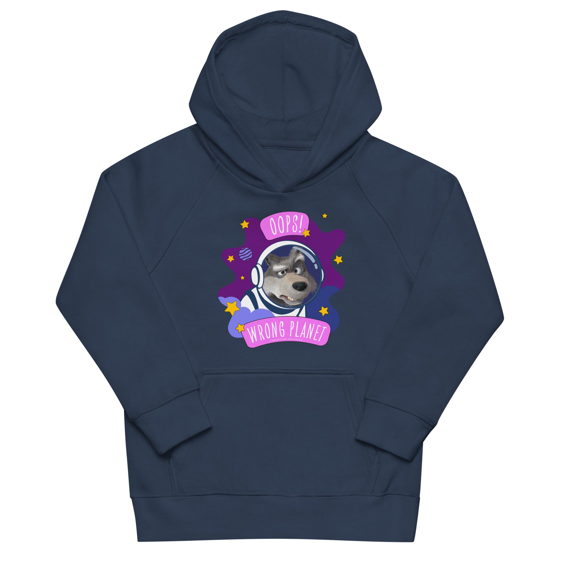 Masha and the Bear Friends Wrong Planet Kids eco hoodie French Navy T-SHIRT