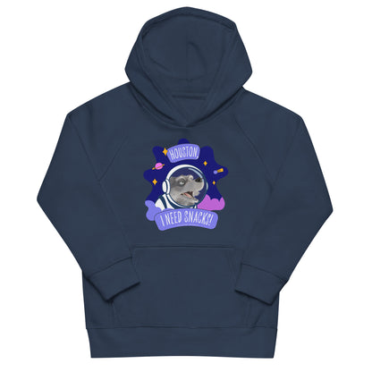 Masha and the Bear Friends I Need Snacks! Kids eco hoodie French Navy T-SHIRT