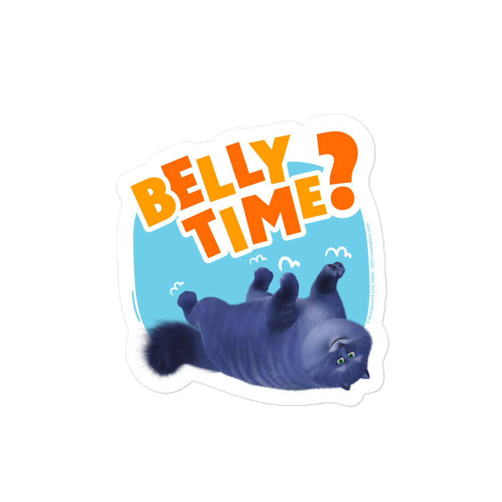 Masha and the Bear Friends: Cat Bubble-free stickers 4″×4″ STICKER