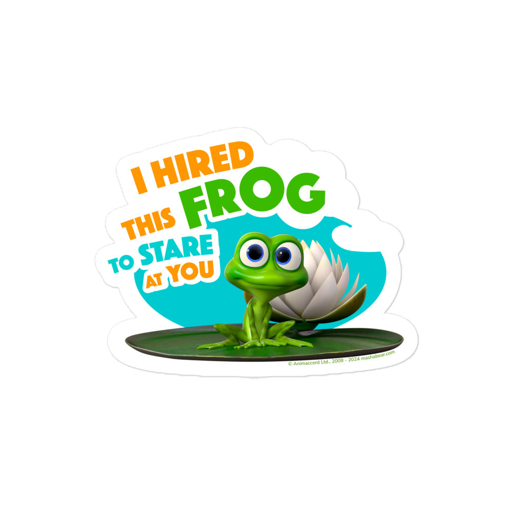 Masha and the Bear Friends: Swamp Squad Bubble-free stickers 4″×4″ STICKER
