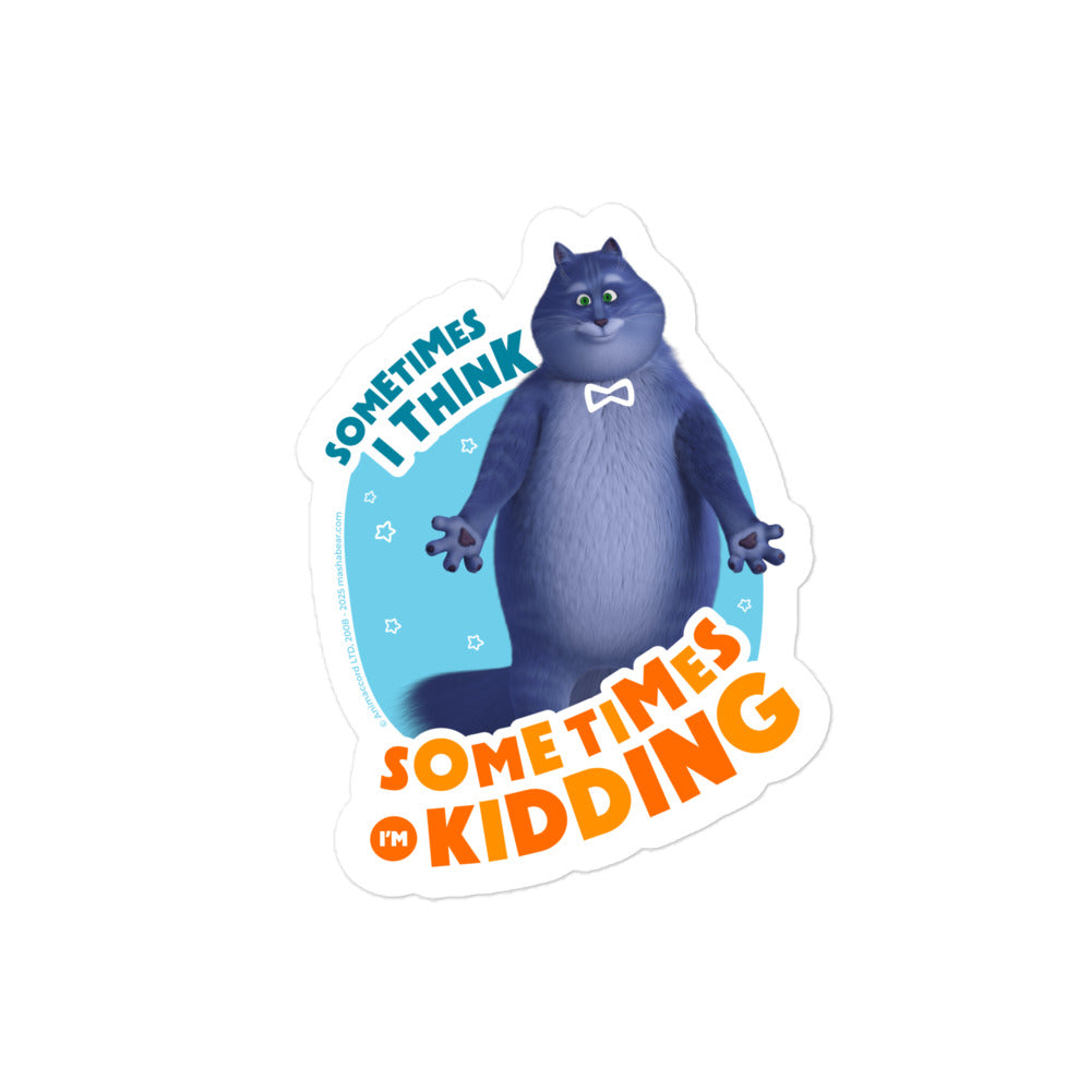 Masha and the Bear Friends: Cat Bubble-free stickers 4″×4″ STICKER
