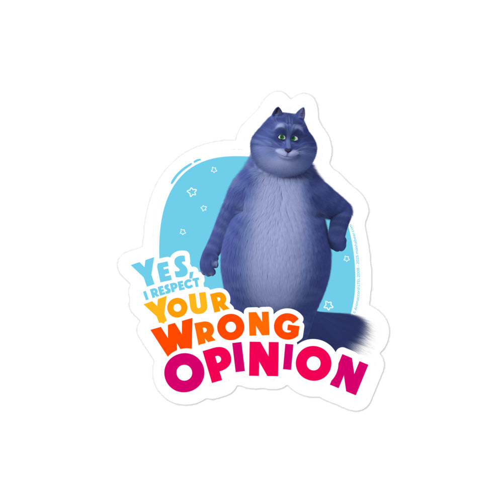 Masha and the Bear Friends: Cat Bubble-free stickers 4″×4″ STICKER