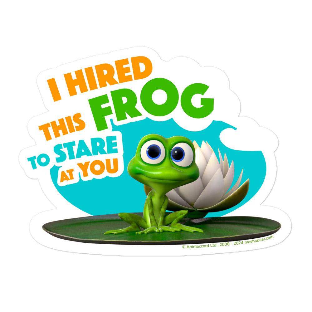Masha and the Bear Friends: Swamp Squad Bubble-free stickers 5.5″×5.5″ STICKER
