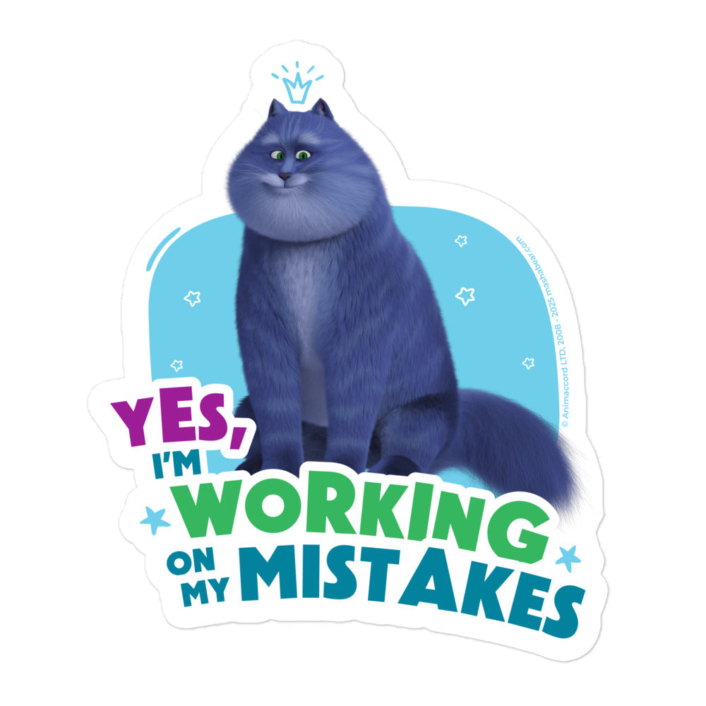 Masha and the Bear Friends Cat Bubble-free stickers 5.5″×5.5″ STICKER