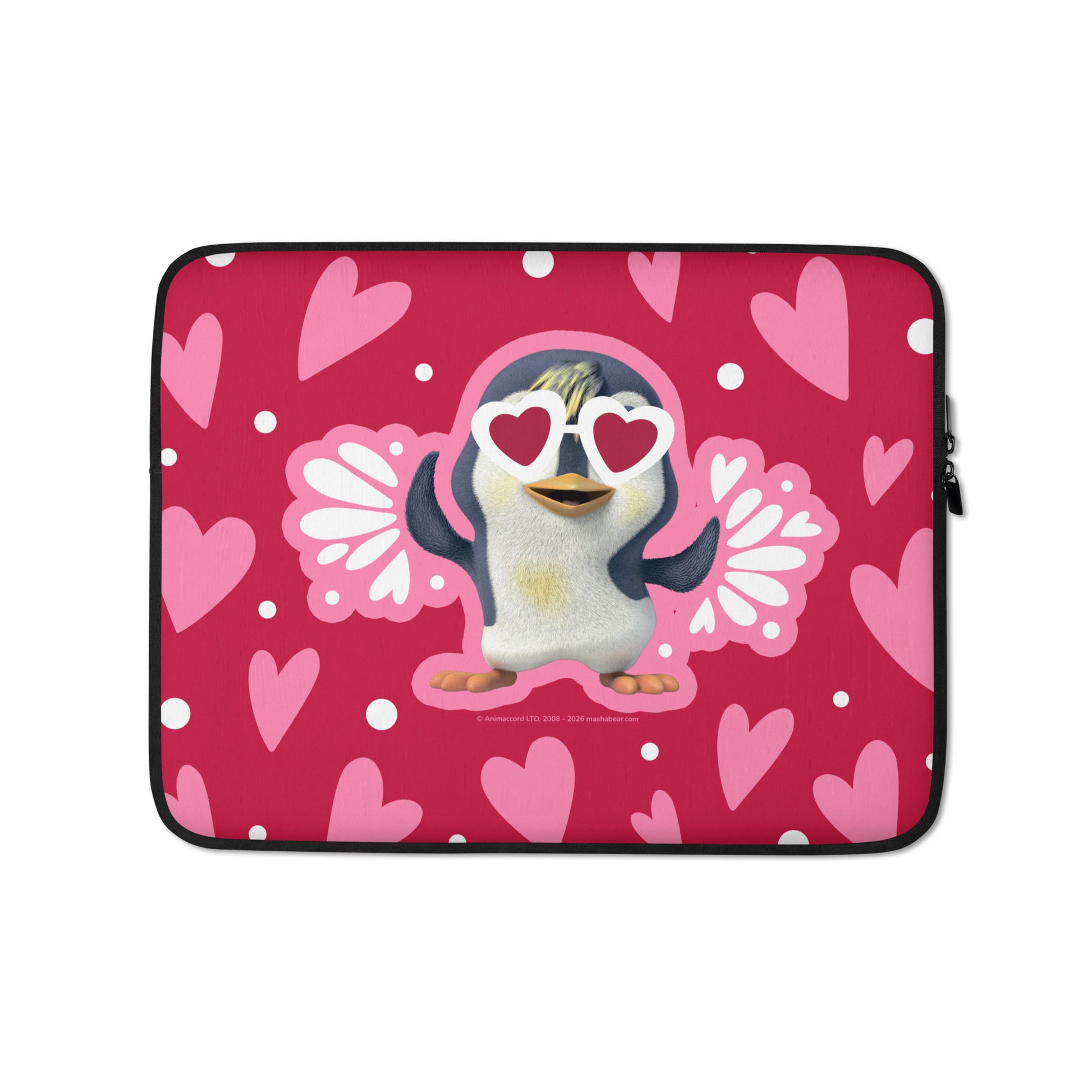 Masha and the Bear Friends Love Day Laptop Sleeve 15″ SUBLIMATION