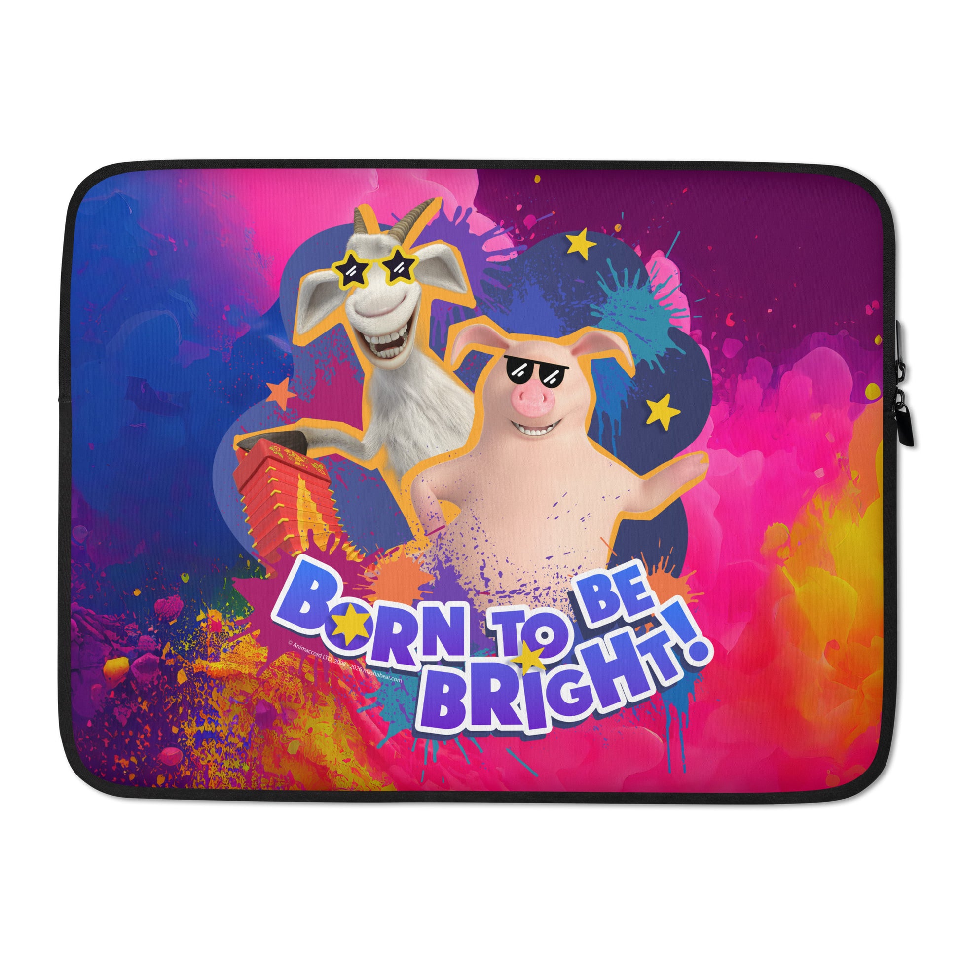 Masha and the Bear Friends Color Splash Laptop Sleeve 15″ SUBLIMATION