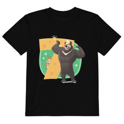 Masha and the Bear Friends Toddler Jersey 7 Years T-shirt Black