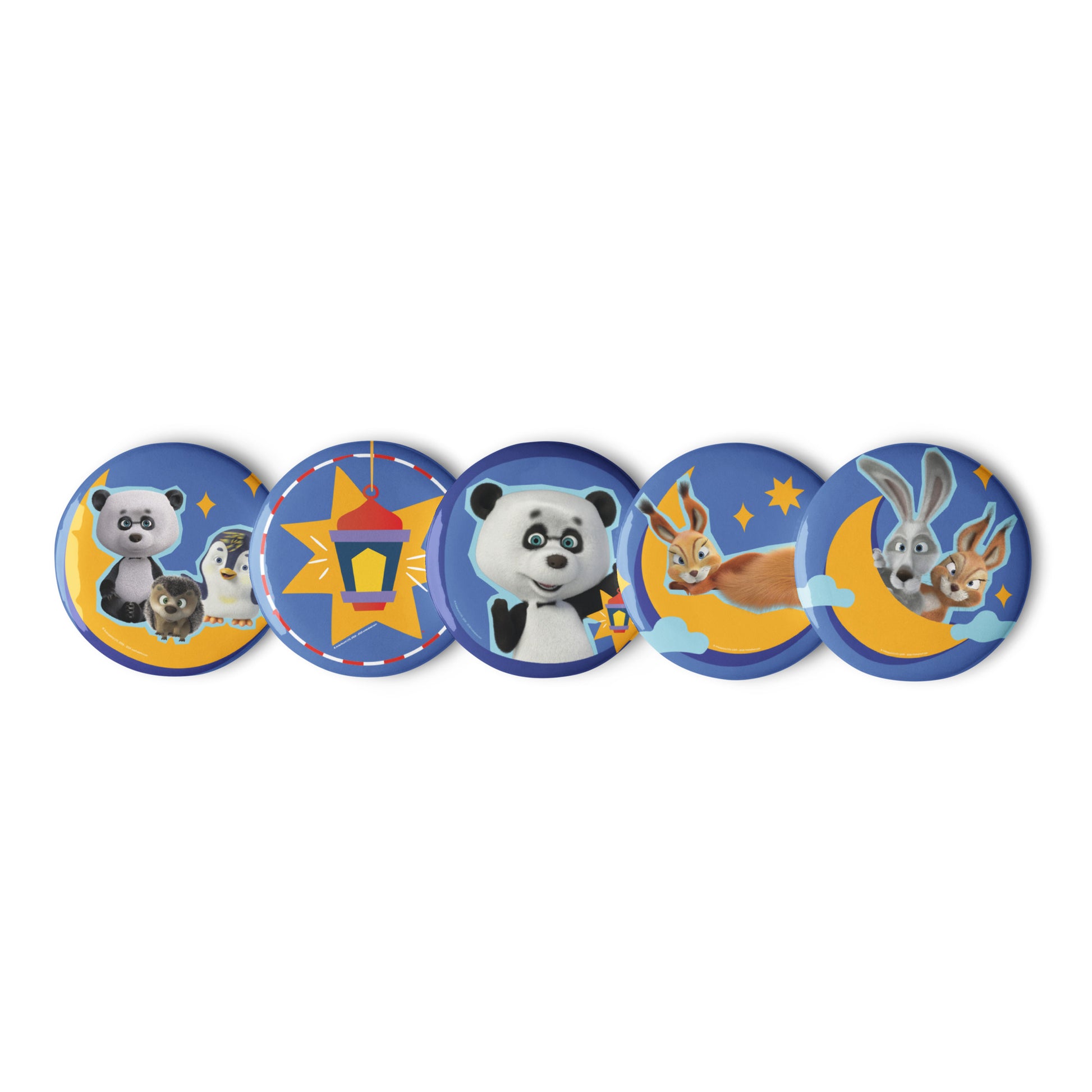 Masha and the Bear Friends Ramadan Set of pin buttons STICKER