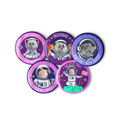 Masha and the Bear Friends Cosmic! Set of pin buttons STICKER