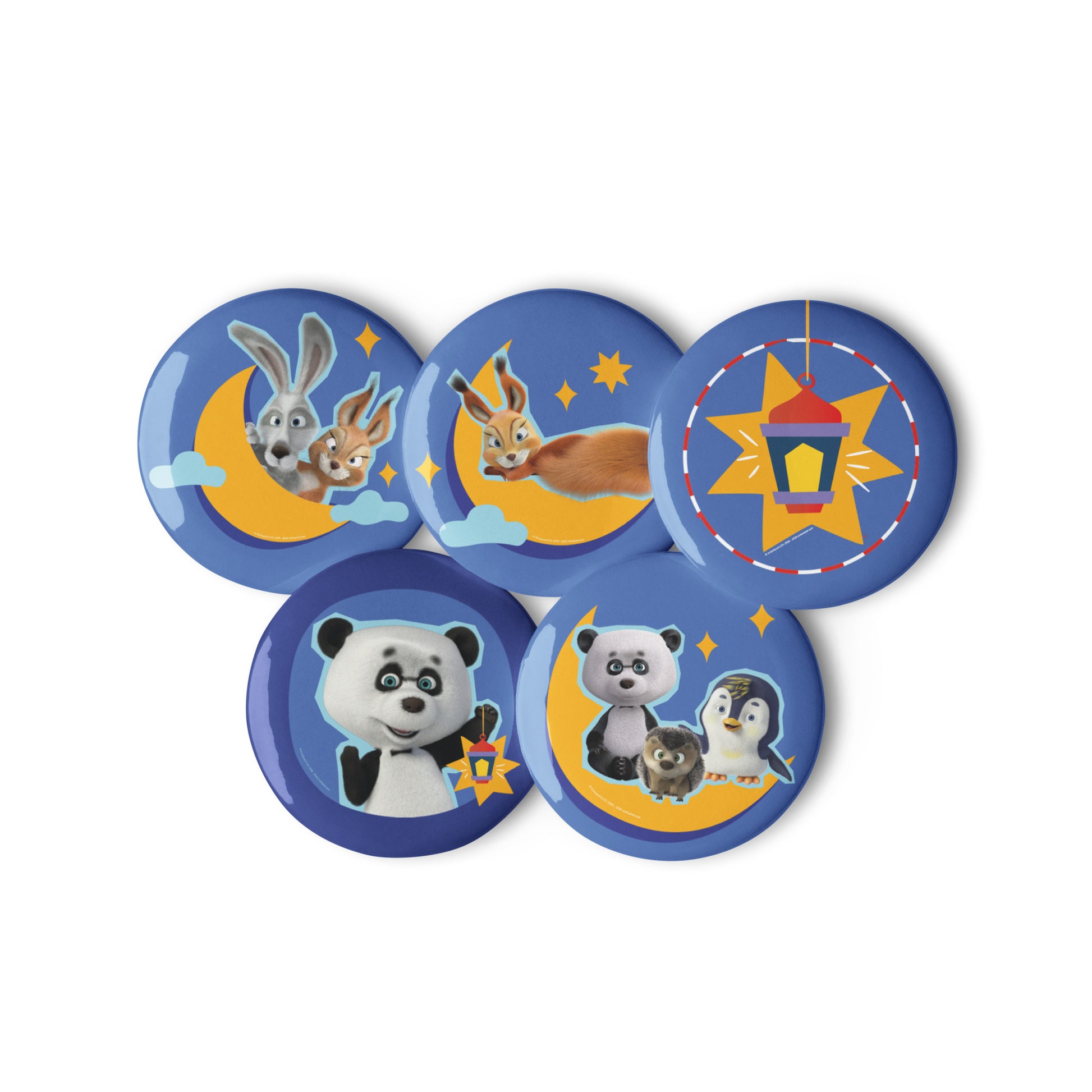Masha and the Bear Friends Ramadan Set of pin buttons 2.25″ STICKER