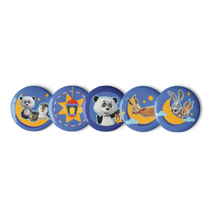 Masha and the Bear Friends Ramadan Set of pin buttons STICKER