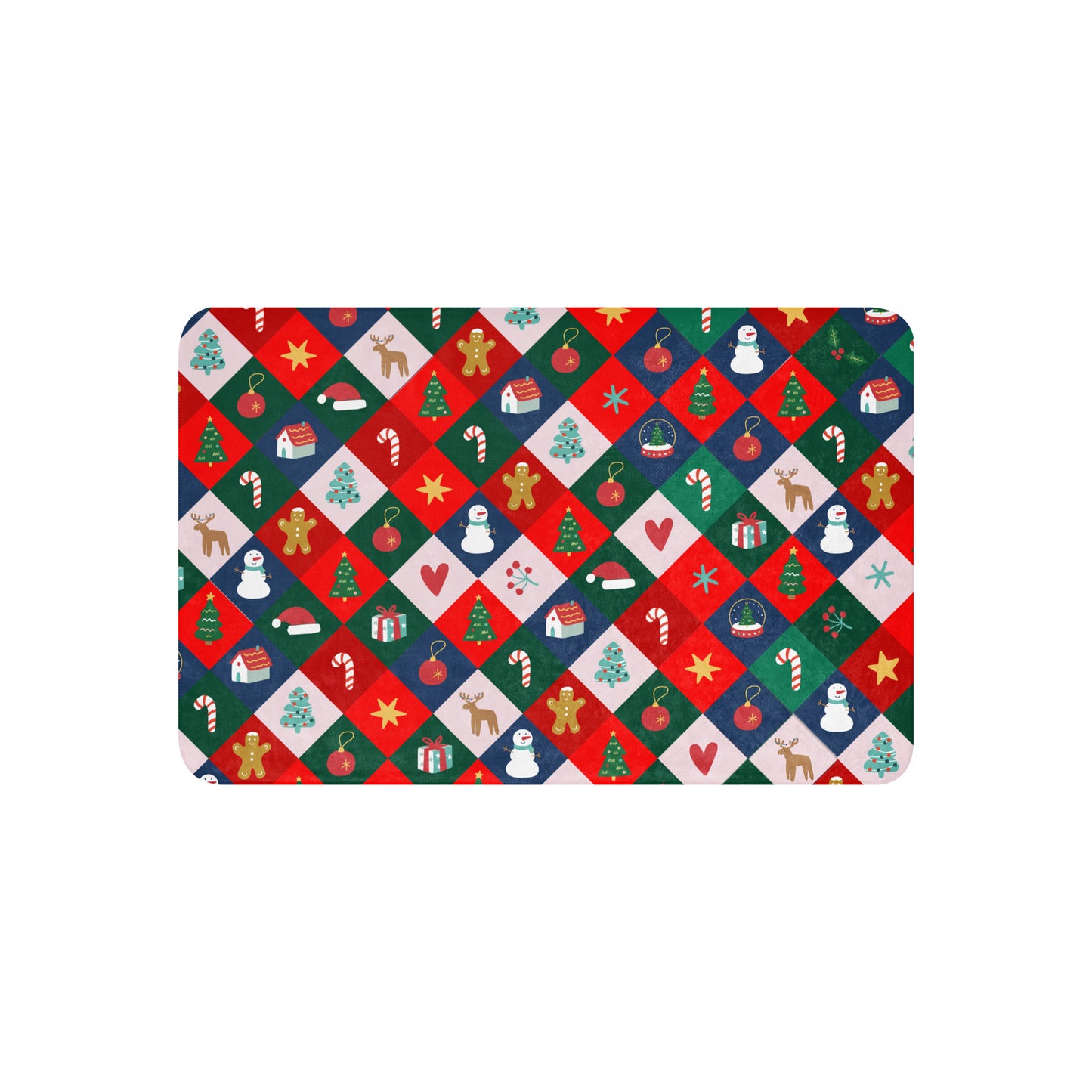 Masha and the Bear Christmas Sherpa blanket 37″×57″ SUBLIMATION