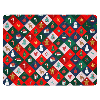 Masha and the Bear Christmas Sherpa blanket 60″×80″ SUBLIMATION