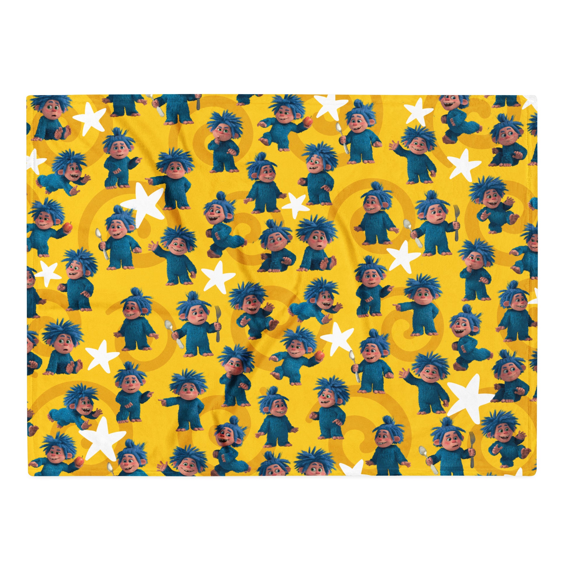 Masha and the Bear Friends Yeti Throw Blanket 30″×40″ SUBLIMATION