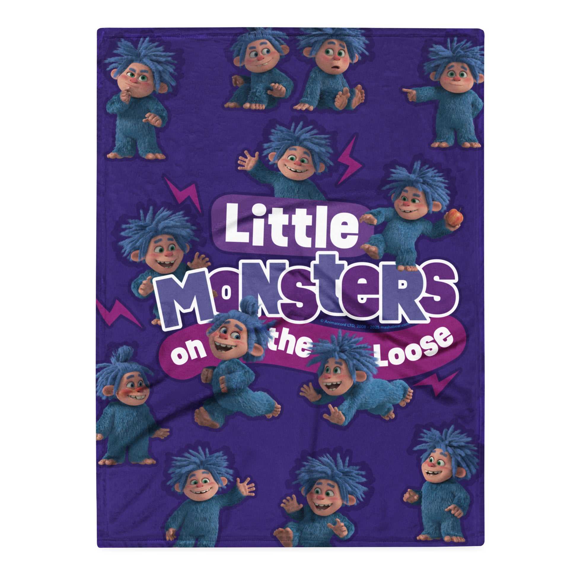 Masha and the Bear Friends Yeti Throw Blanket 30″×40″ SUBLIMATION