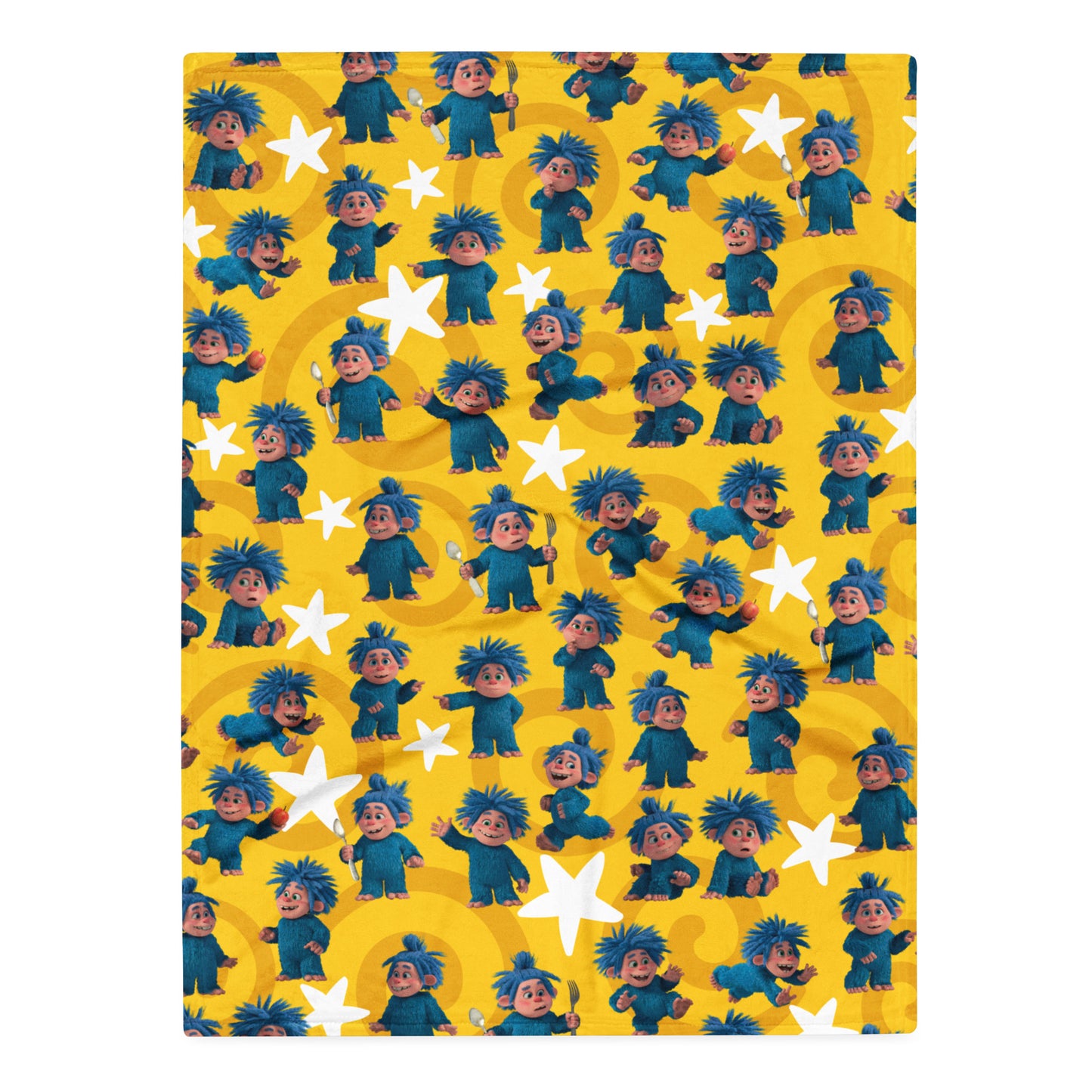 Masha and the Bear Friends Yeti Throw Blanket 30″×40″ SUBLIMATION