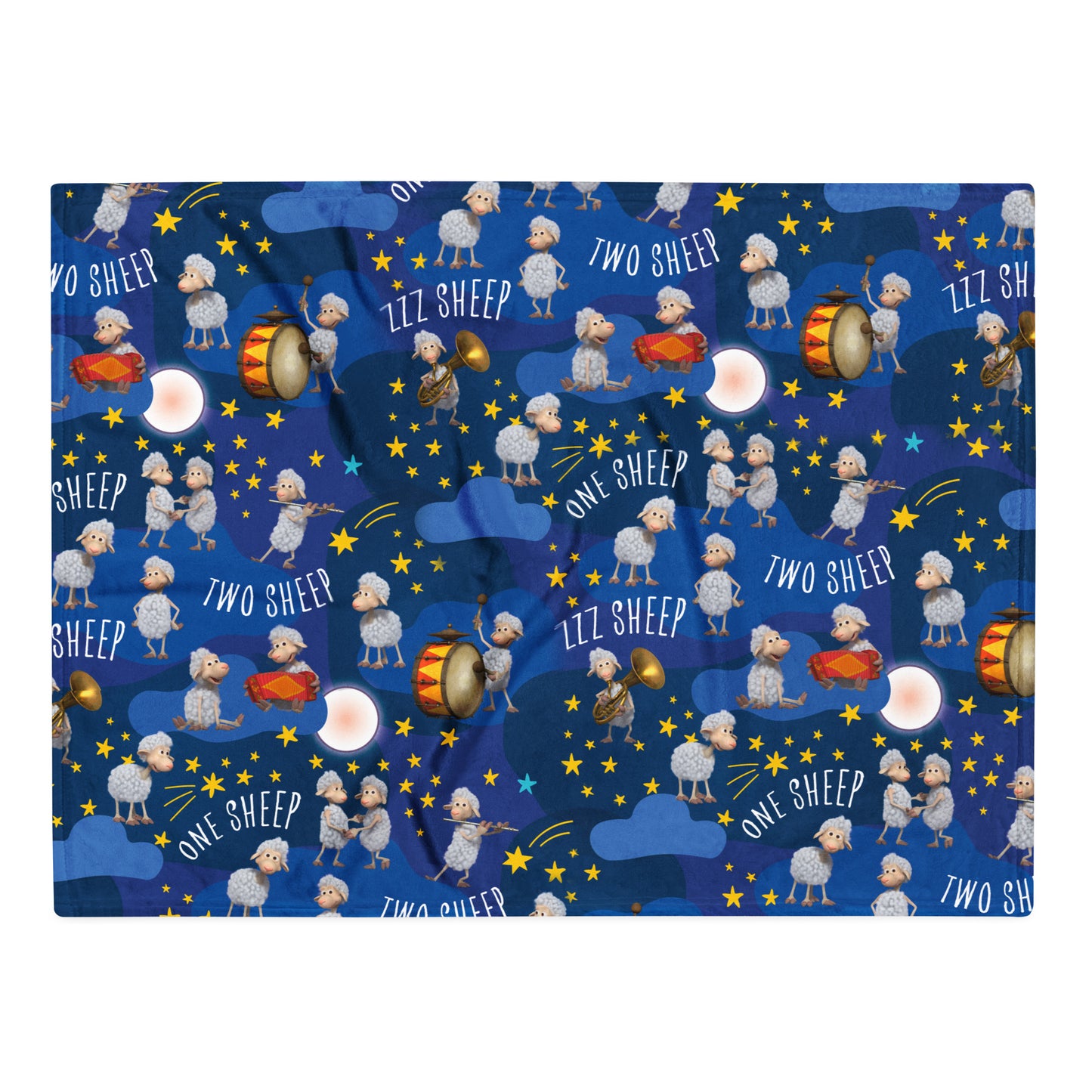 Masha and the Bear Friends Count The Sheeps Throw Blanket 30″×40″ SUBLIMATION