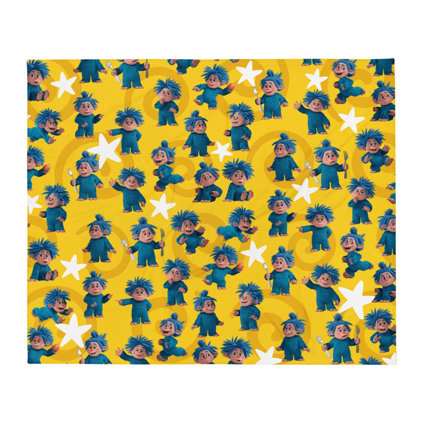 Masha and the Bear Friends Yeti Throw Blanket 50″×60″ SUBLIMATION