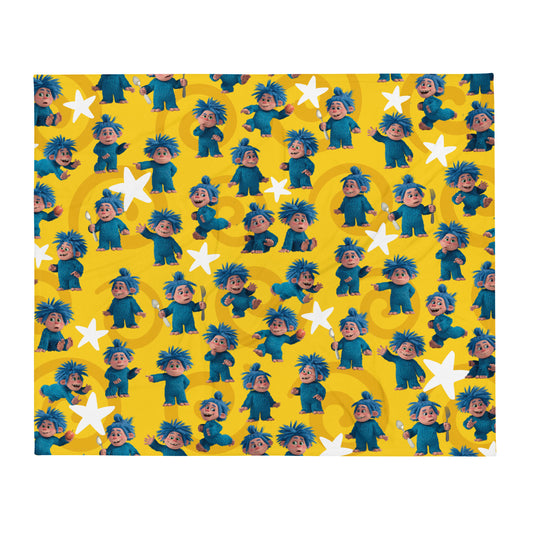 Masha and the Bear Friends Yeti Throw Blanket 50″×60″ SUBLIMATION