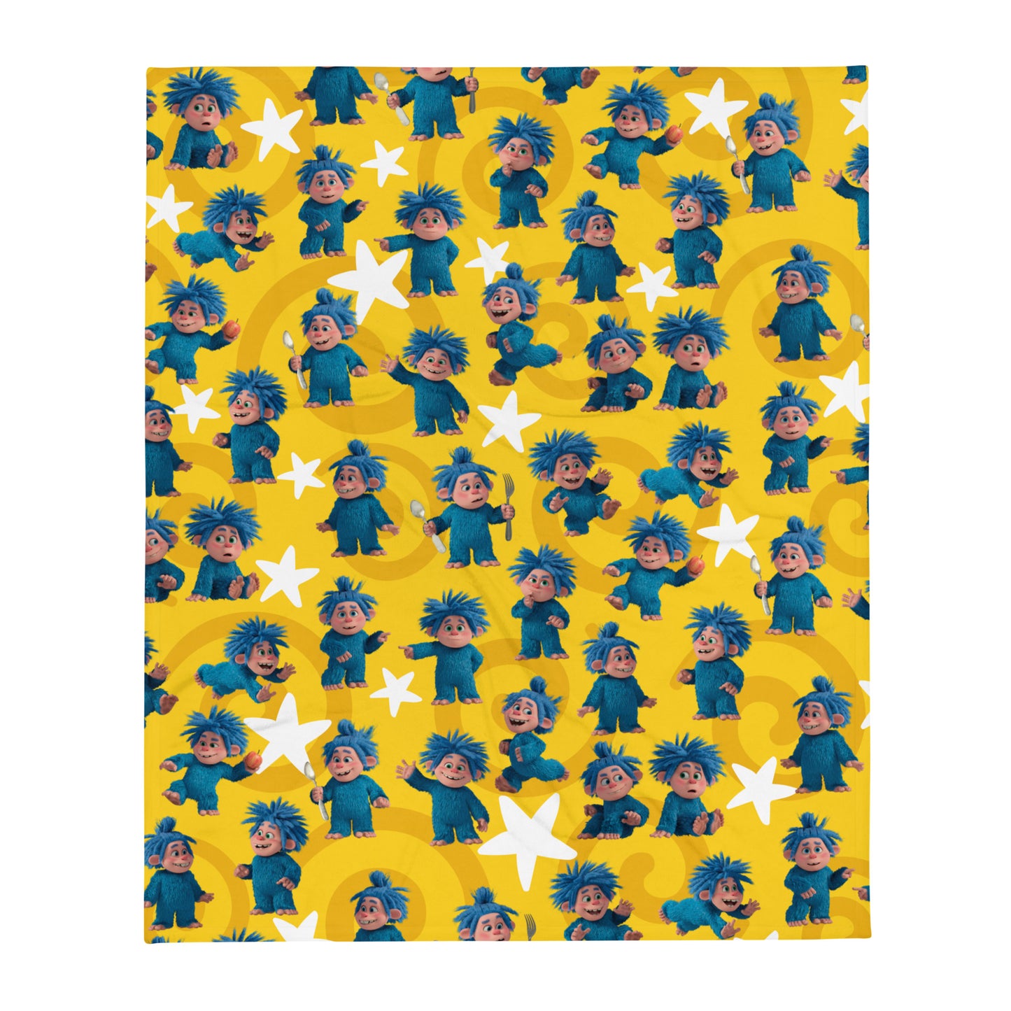 Masha and the Bear Friends Yeti Throw Blanket 50″×60″ SUBLIMATION