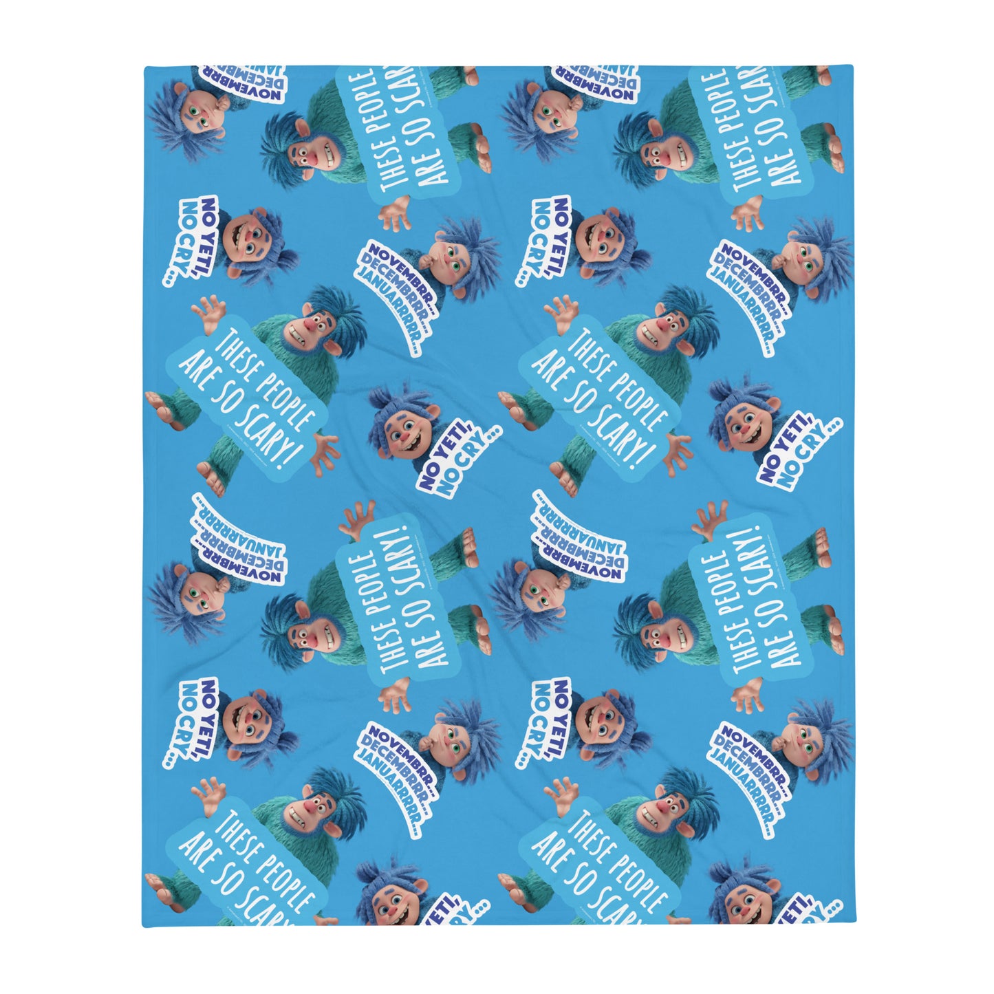Masha and the Bear Friends Yeti Throw Blanket 50″×60″ SUBLIMATION