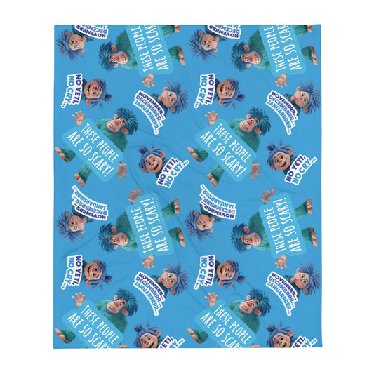 Masha and the Bear Friends Yeti Throw Blanket 50″×60″ SUBLIMATION