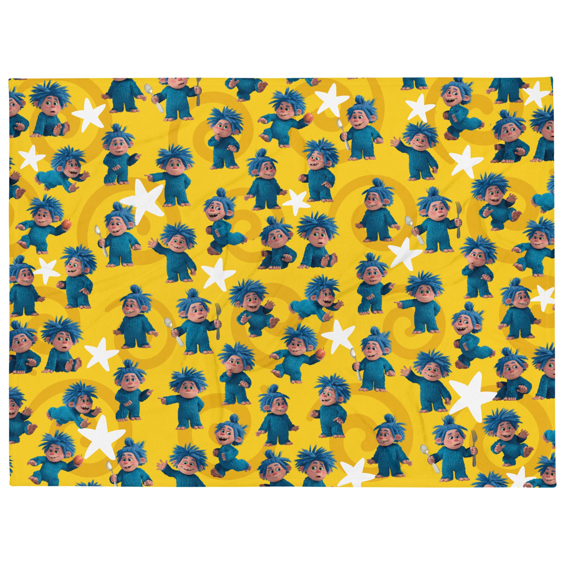 Masha and the Bear Friends Yeti Throw Blanket 60″×80″ SUBLIMATION