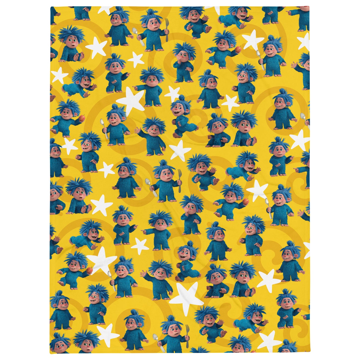 Masha and the Bear Friends Yeti Throw Blanket 60″×80″ SUBLIMATION