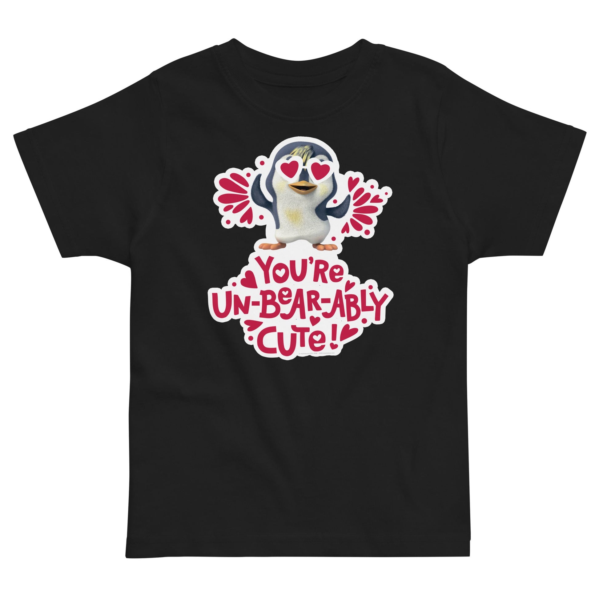 Masha and the Bear Friends Love Day Toddler jersey t-shirt Black T-SHIRT