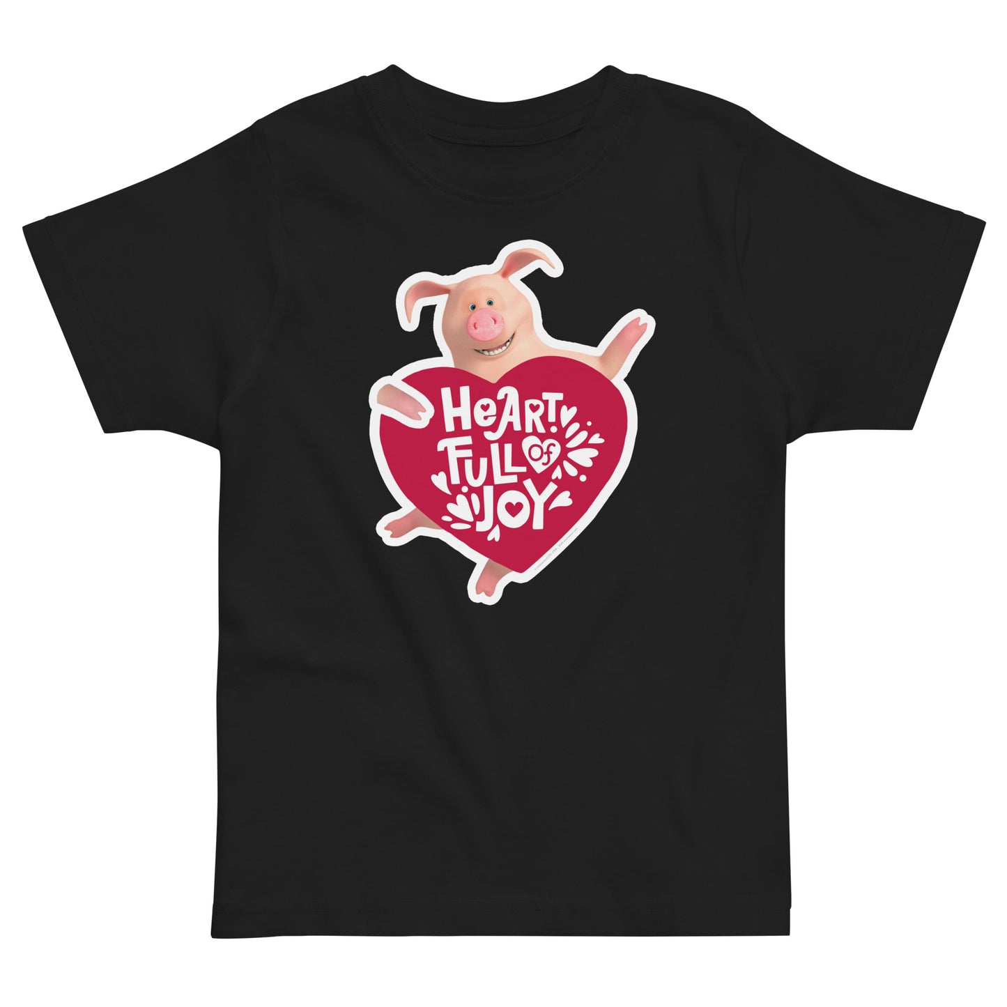 Masha and the Bear Friends Love Day Toddler jersey t-shirt Black T-SHIRT