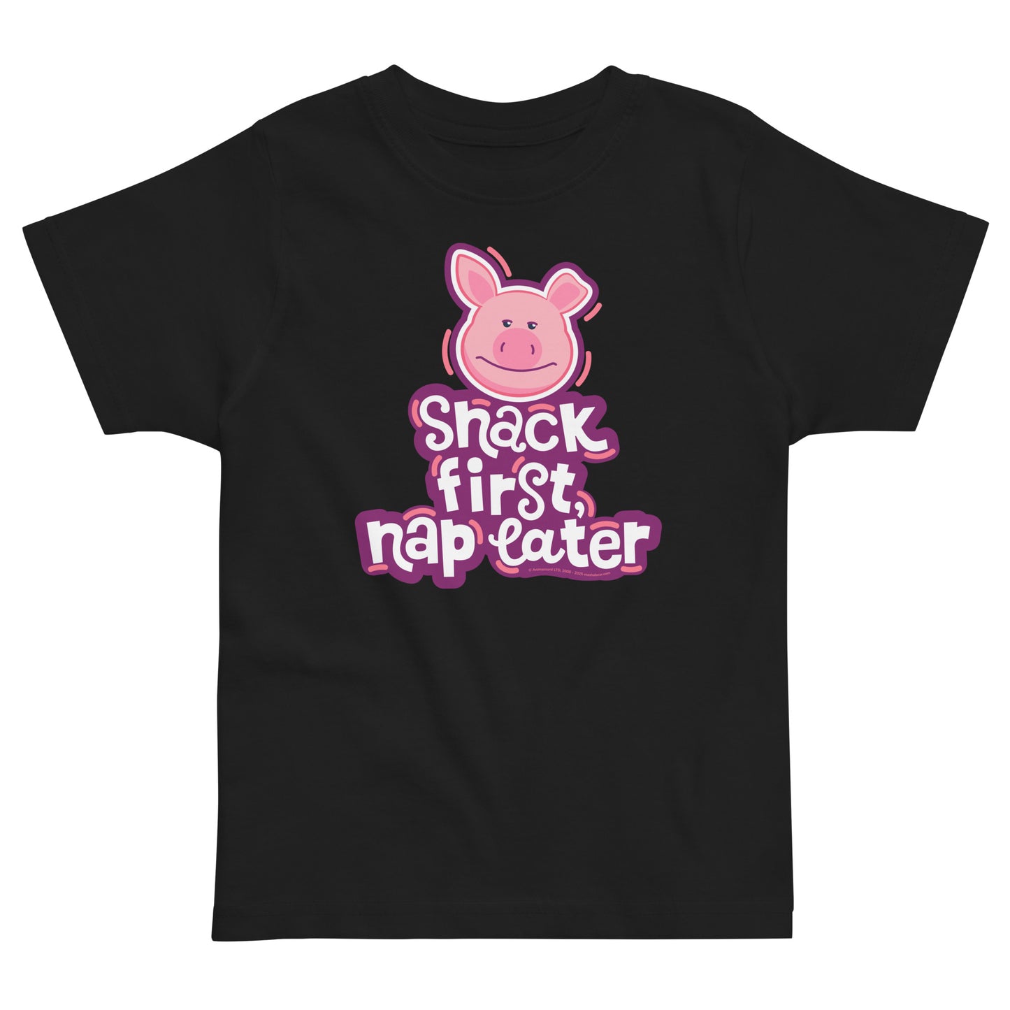 Masha and the Bear Friends: Emoji Toddler jersey t-shirt Black T-SHIRT