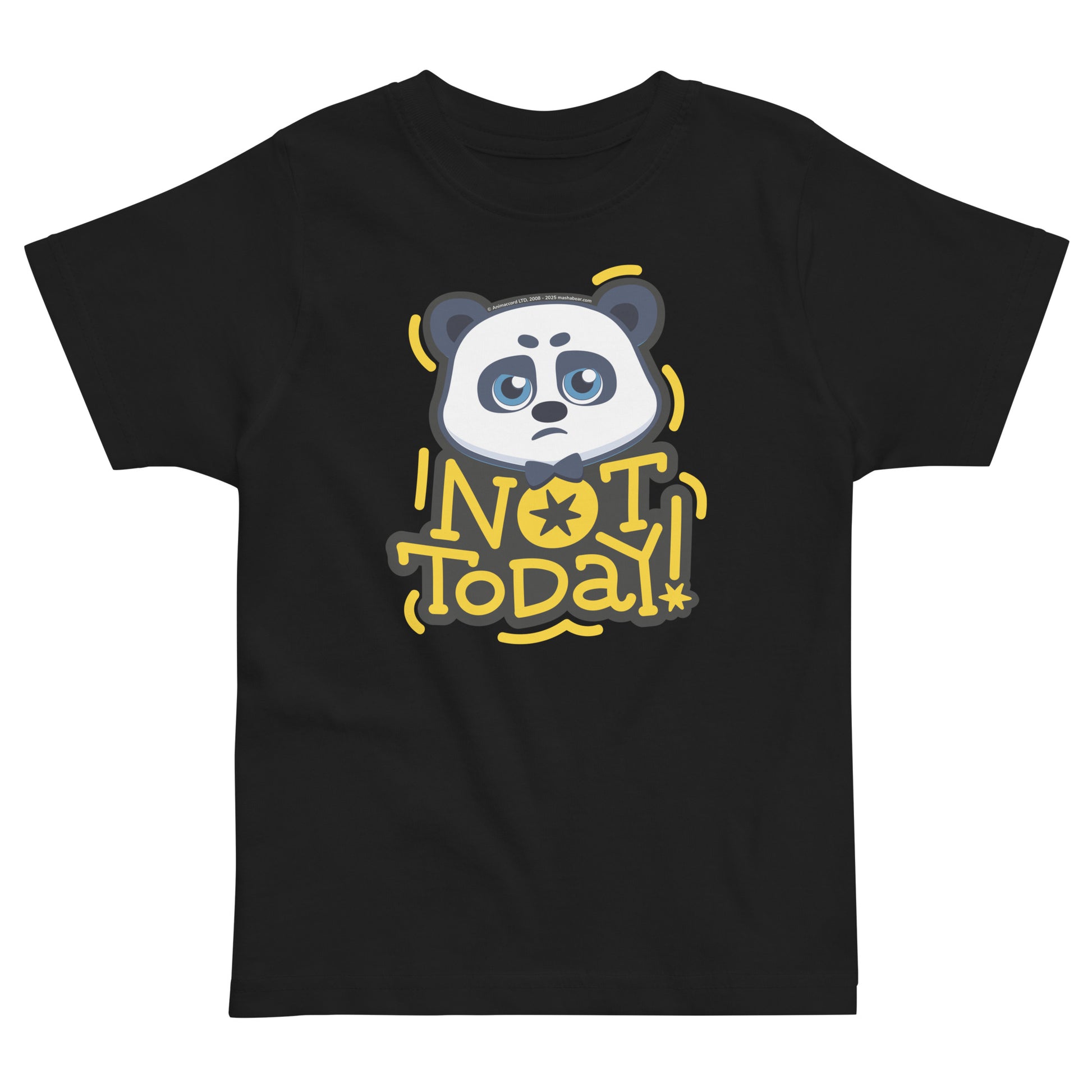 Masha and the Bear Friends: Emoji Toddler jersey t-shirt Black T-SHIRT