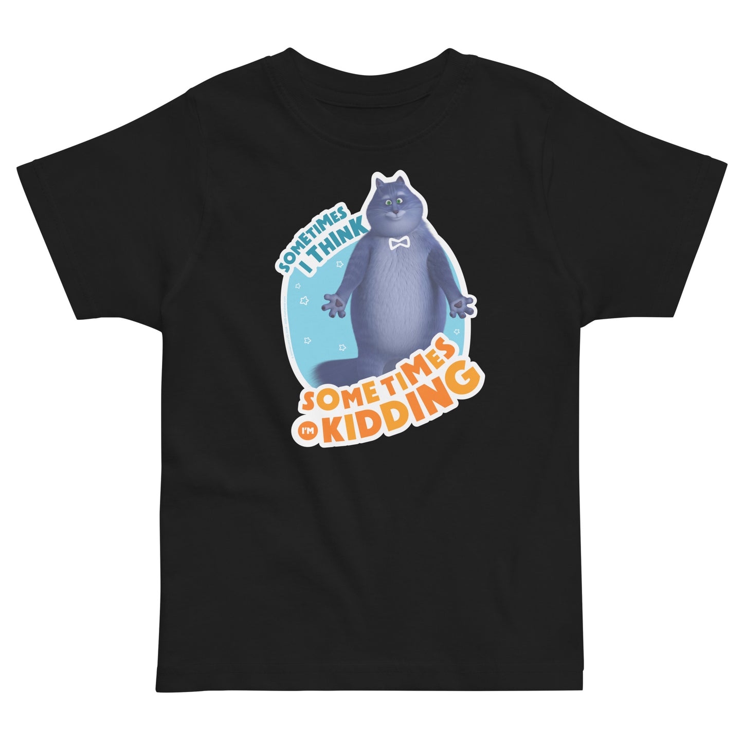 Masha and the Bear Friends: Cat Toddler jersey t-shirt Black T-SHIRT