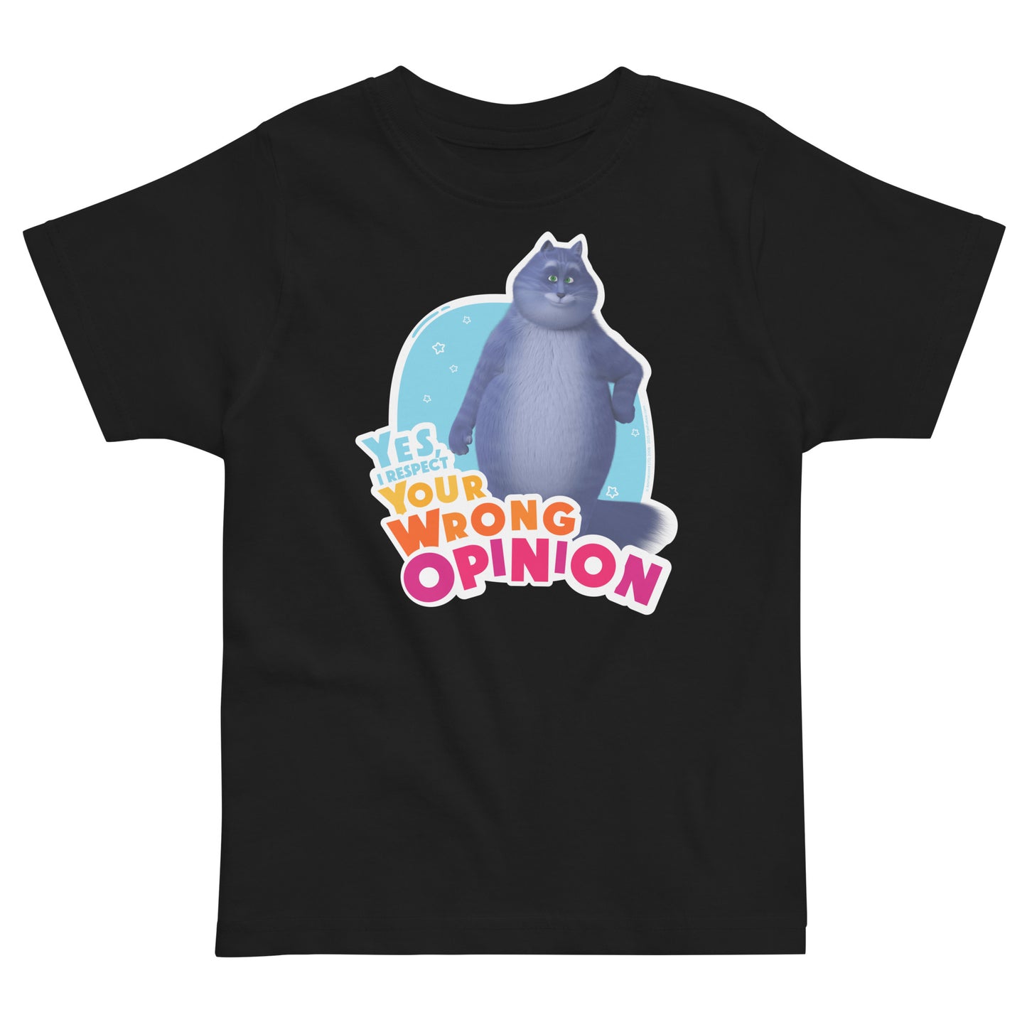 Masha and the Bear Friends: Cat Toddler jersey t-shirt Black T-SHIRT