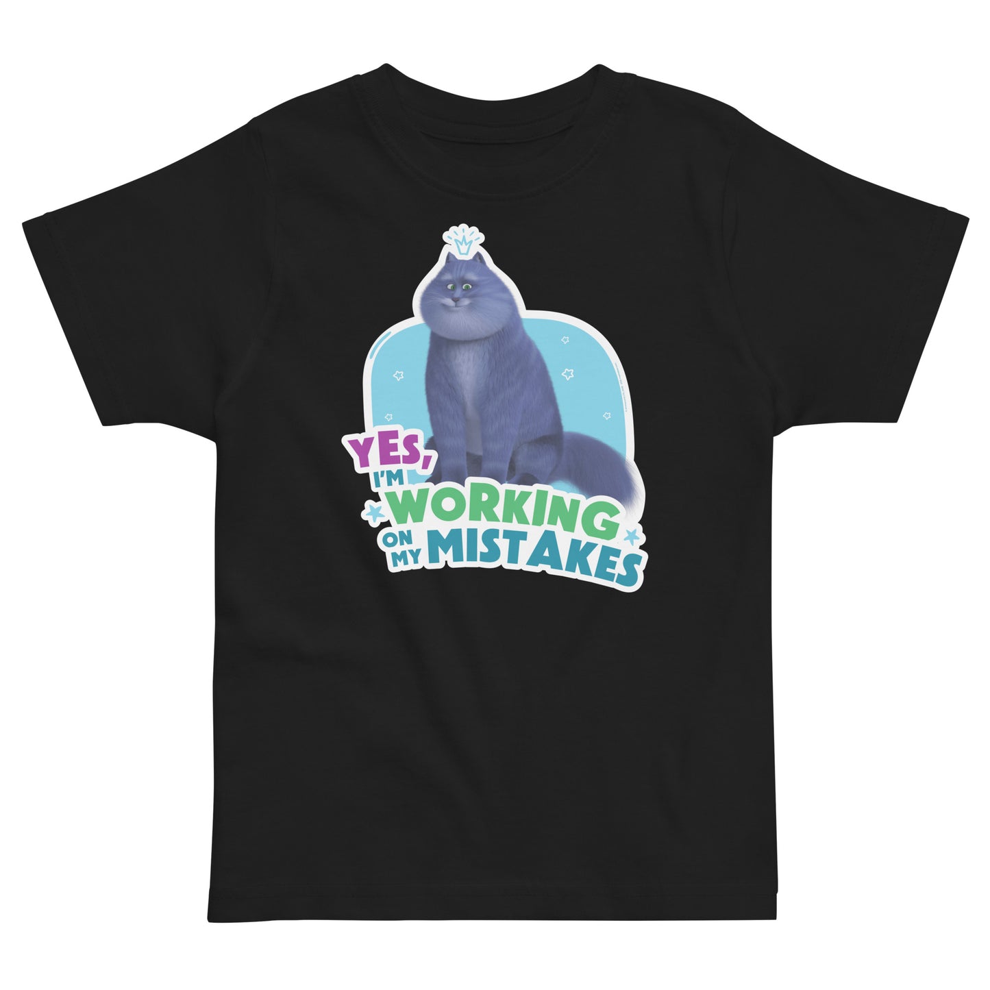 Masha and the Bear Friends: Cat Toddler jersey t-shirt Black T-SHIRT