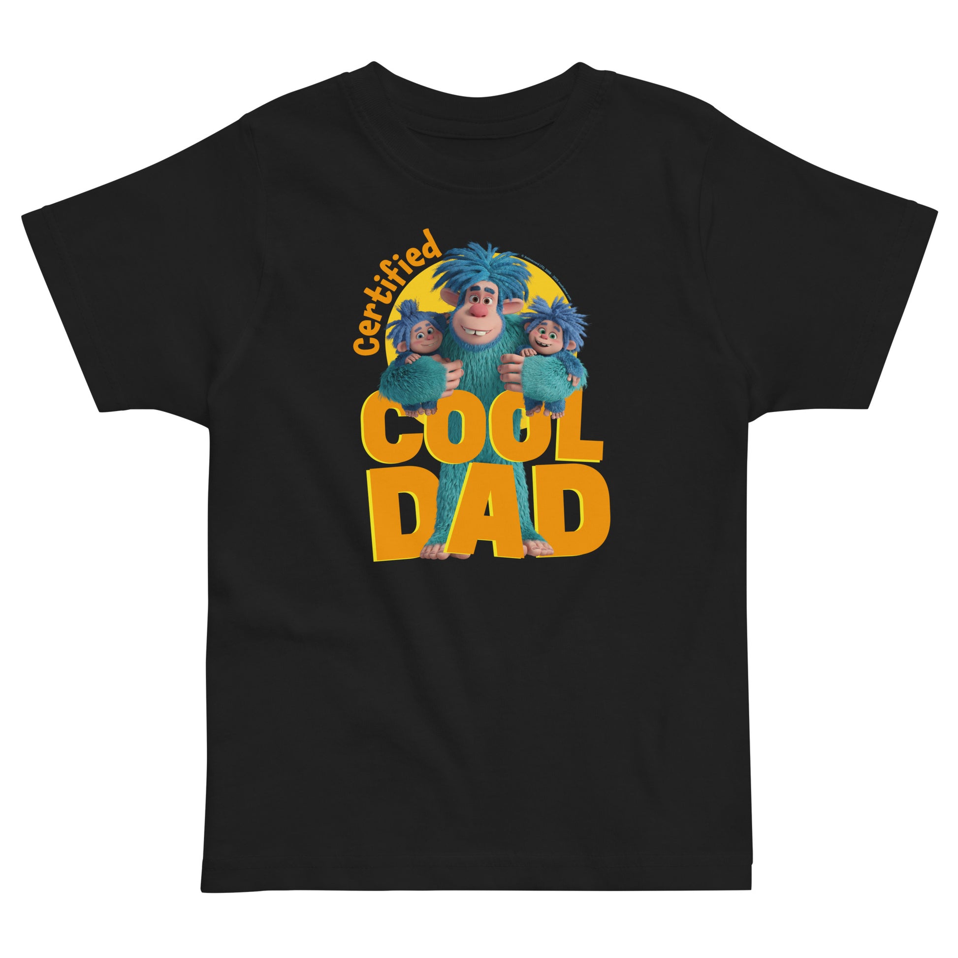 Masha and the Bear Friends Cool Dad Toddler Jersey T-shirt Black T-SHIRT