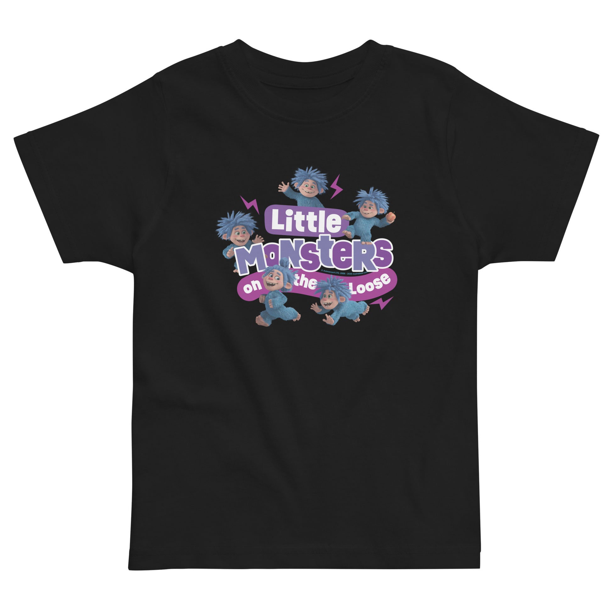 Masha and the Bear Friends Little Monsters Toddler Jersey T-shirt Black T-SHIRT