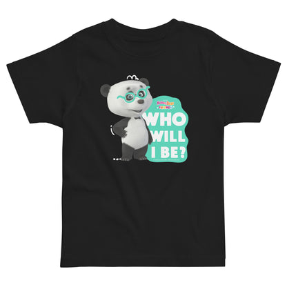 Masha and the Bear Friends Toddler Jersey Who Will I be T-shirt Black