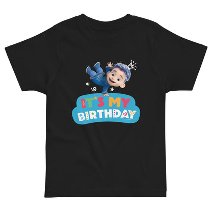 Masha and the Bear Friends Toddler Jersey Birthday #3 T-shirt Black